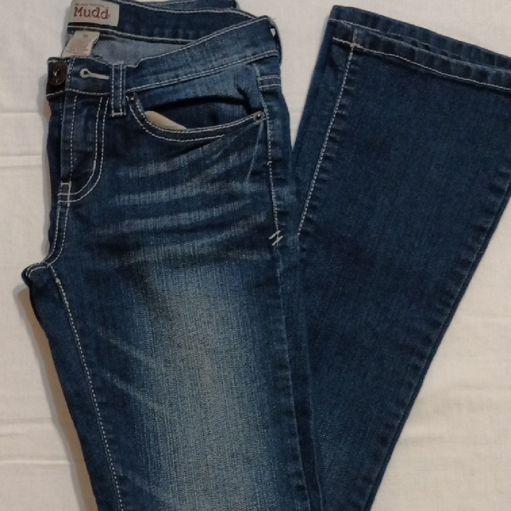 Mudd Women's Dark Blue Straight Leg Jeans